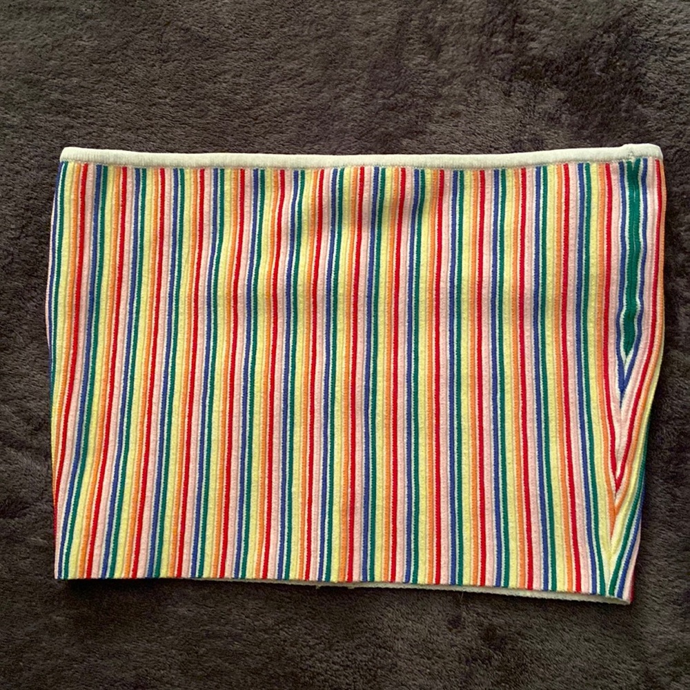 Pacsun LA Hearts Rainbow Tube Top